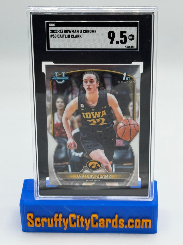 2022-23 Bowman U Chrome #50 Caitlin Clark SGC 9.5
